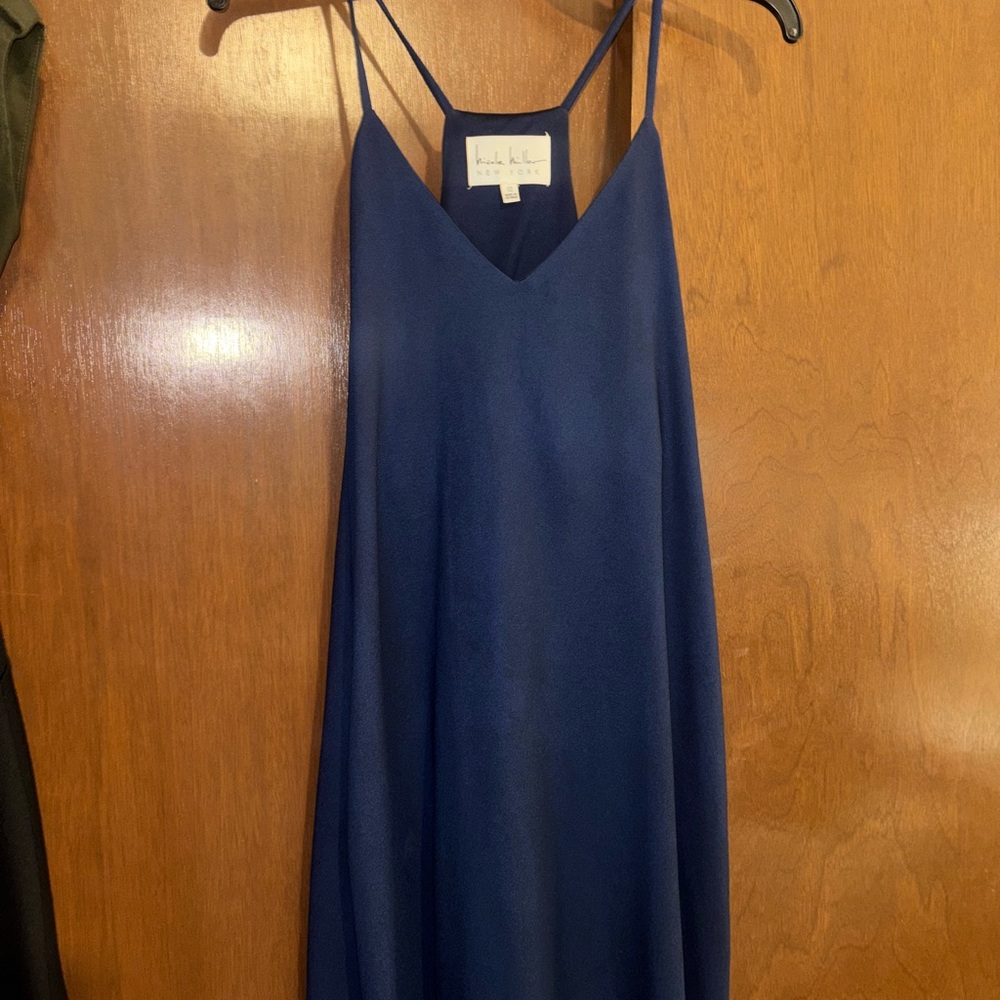Elegant Navy Strapless Dress